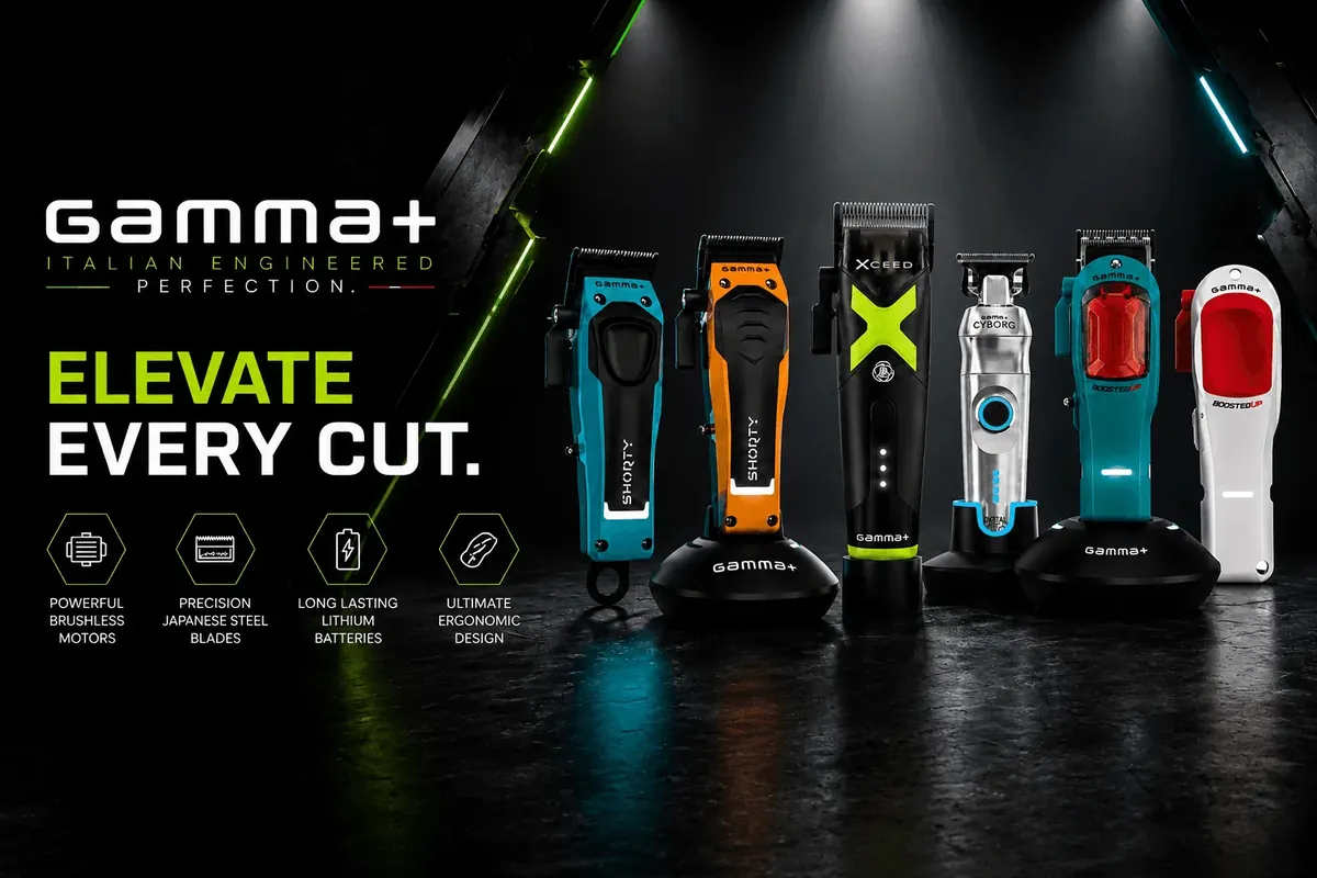 Gamma+ professional barber tools